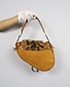 Limited Edition Leopard Fur Saddle Bag, back view